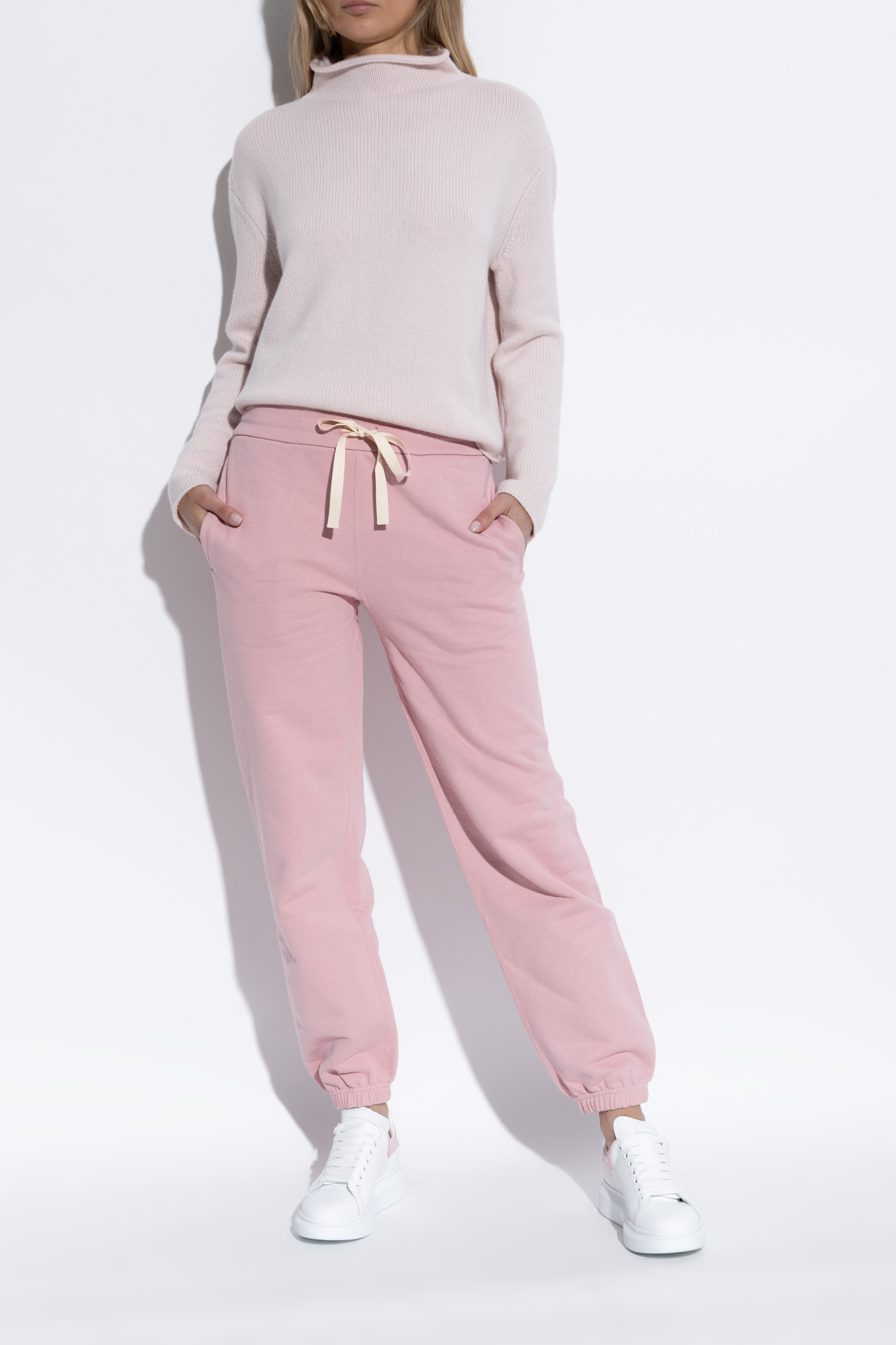 パンツ ALEXANDER MCQUEEN Women Straight Pants 781001QEAAA 5067 Pink Medium-842472QJAEK5009_D.jpg?v=2